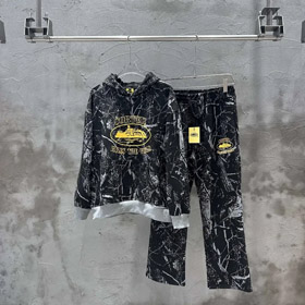 Corteiz All-over Print Hoodie Sweatshirt and Sweatpants Set-5531  